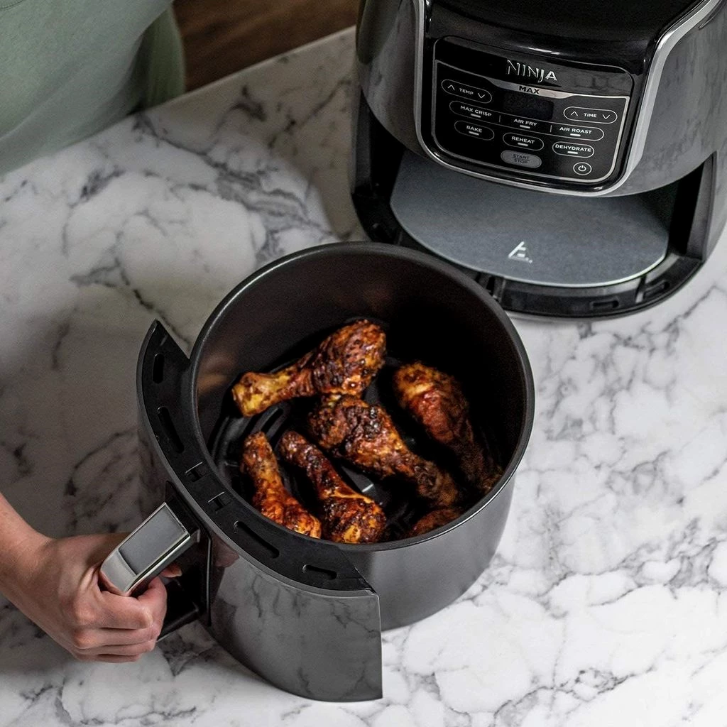 NINJA Heißluftfritteuse MAX 5in1 Airfryer Heissluftfritteuse XXL 5,2L Fritteuse 60 min Timer