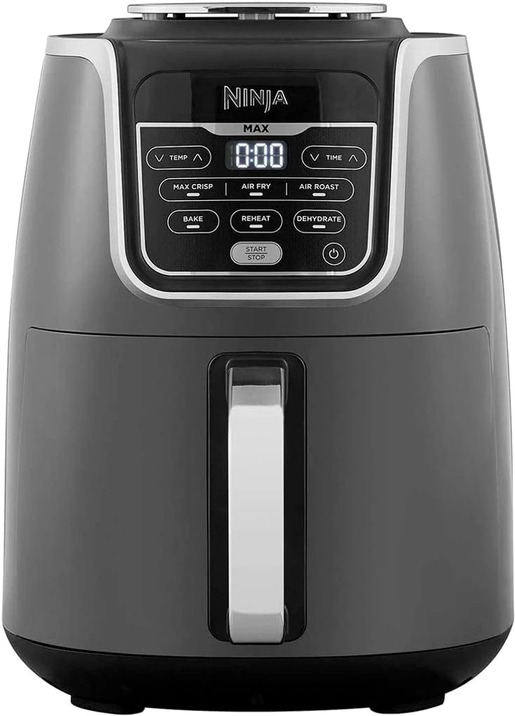 NINJA Heißluftfritteuse MAX 5in1 Airfryer Heissluftfritteuse XXL 5,2L Fritteuse 60 min Timer