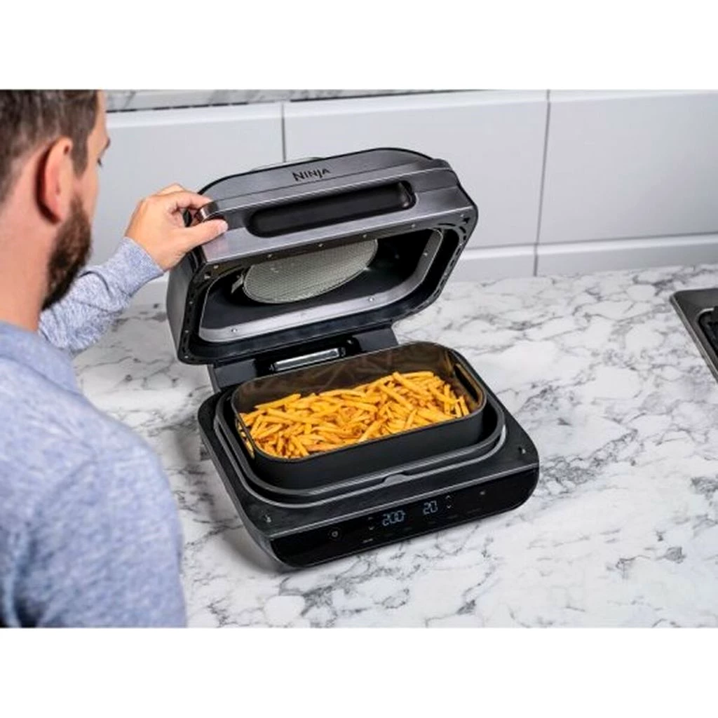 NINJA AG551EU Foodi Grill Max Heißluftfritteuse grau/silber