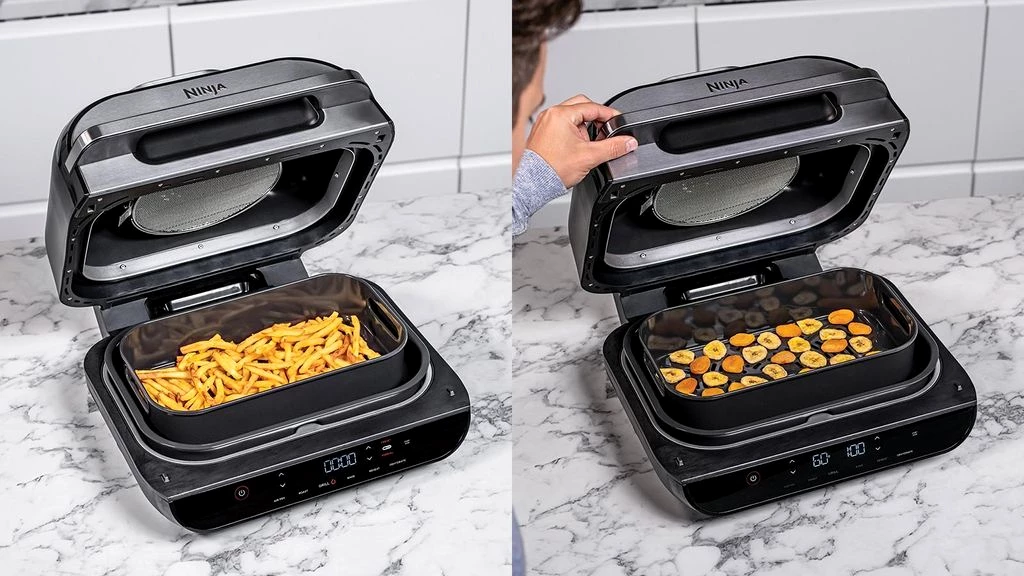 NINJA AG551EU Foodi Grill Max Heißluftfritteuse grau/silber