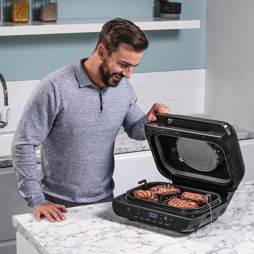 NINJA AG551EU Foodi Grill Max Heißluftfritteuse grau/silber