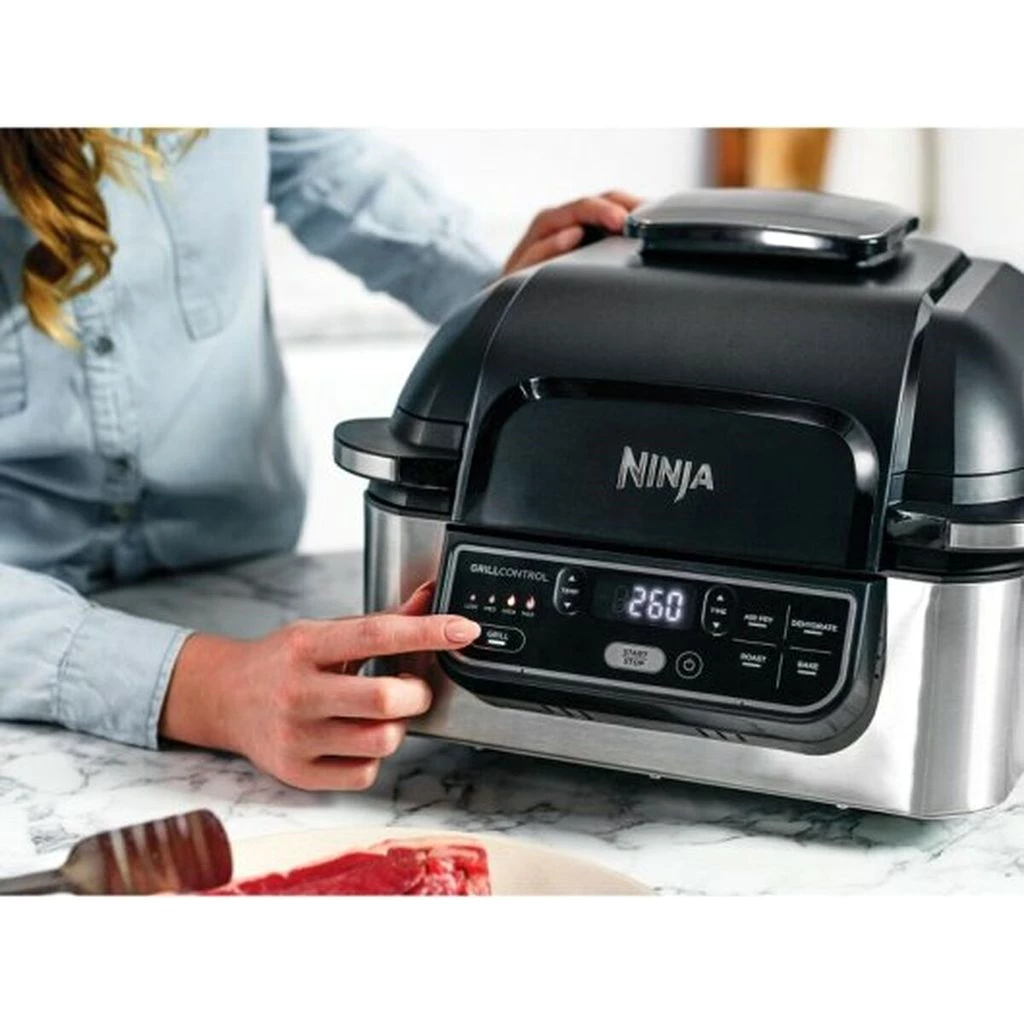 NINJA AG301EU Heißluftfritteuse schwarz/silber