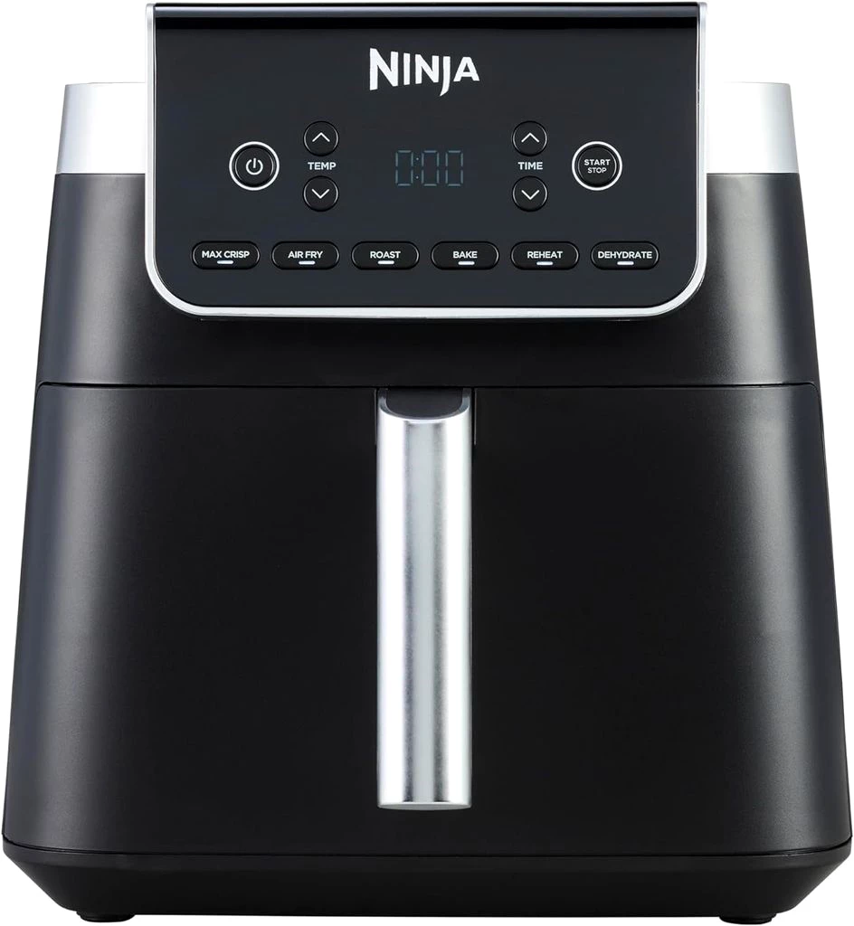 NINJA Heißluftfritteuse MAX PRO 6in1 Airfryer Heissluftfritteuse XXL 6,2L Fritteuse 60mi Timer